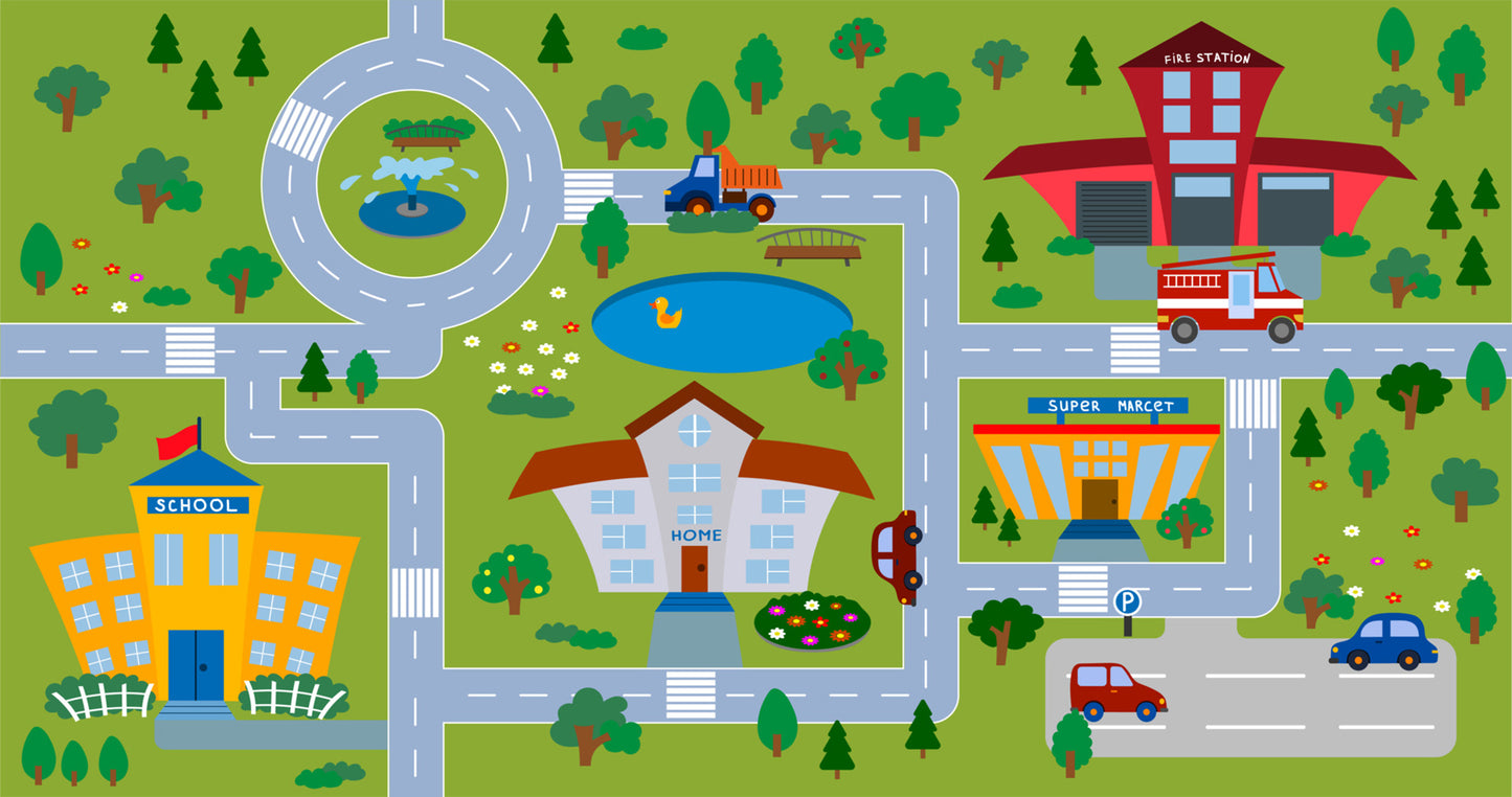 Kids road 90x150cm - 60027
